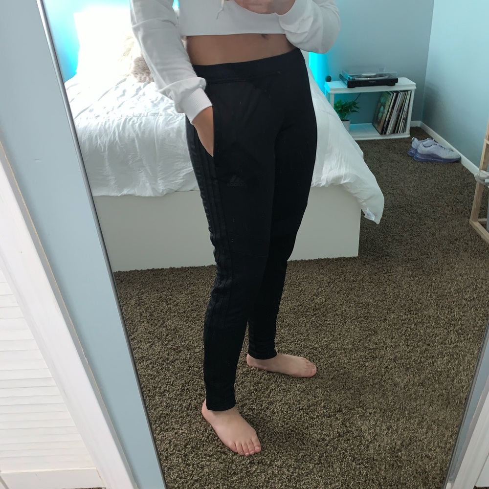 All Black Adidas Joggers
